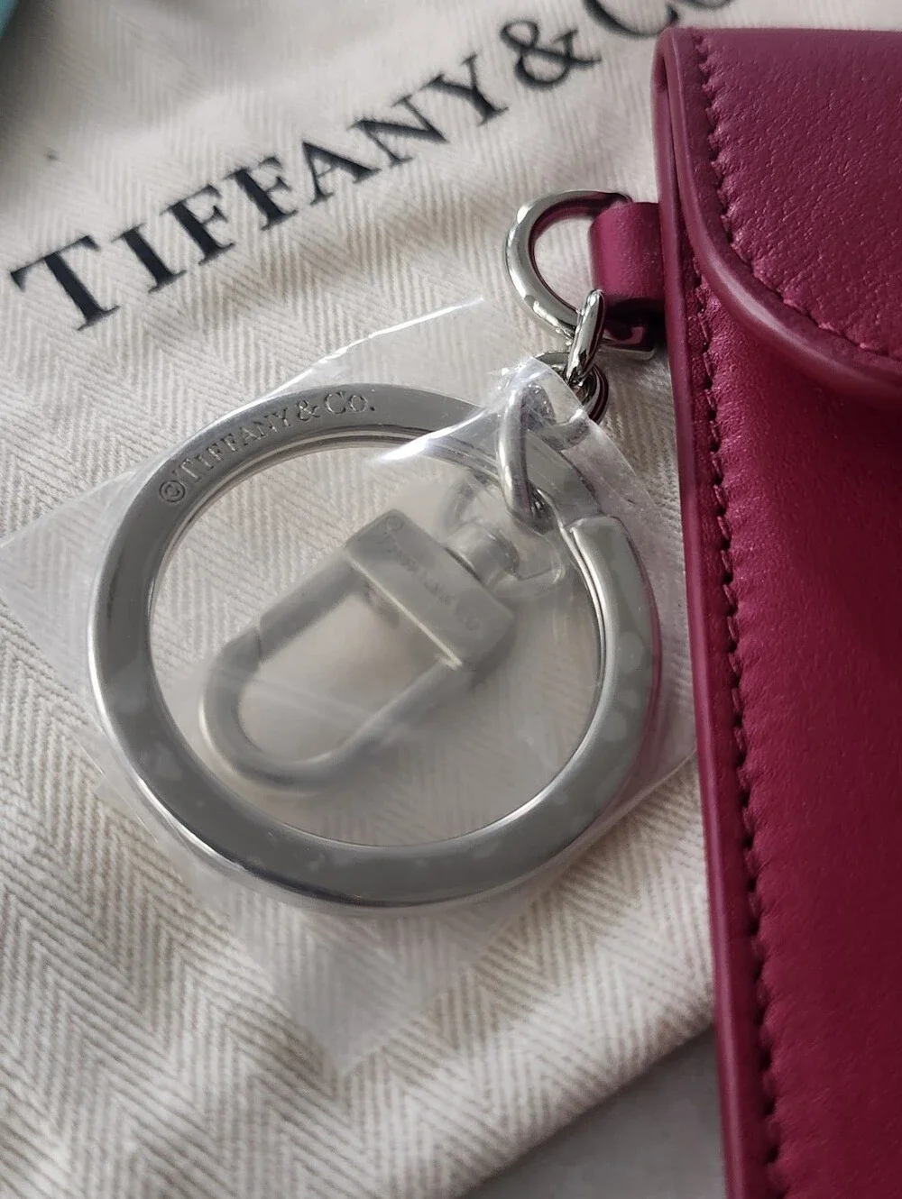 New Return To Tiffany Keychain Wallet/Coin Purse